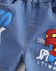 Spiderman manga corta y pantalón corto para bebé niño